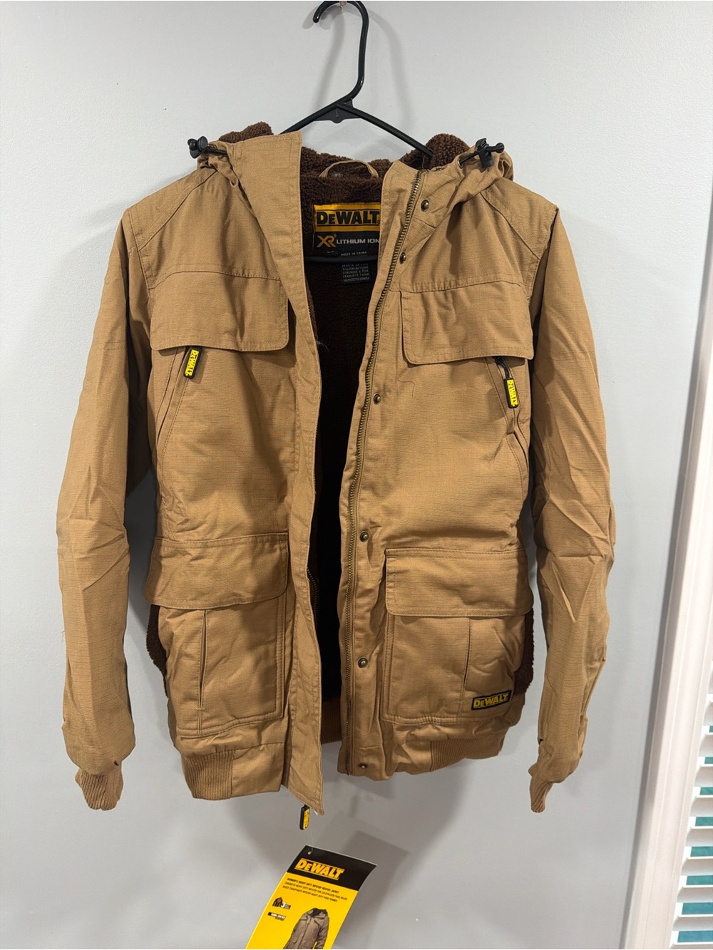 DEWALT Women’s Tan Utility Jacket with Hood